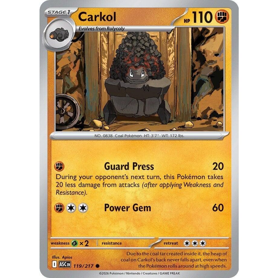 Image for Carkol (119/217) (ME: Ascended Heroes) - Pokemon