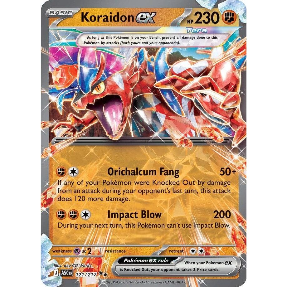 Image for Koraidon ex (121/217) (ME: Ascended Heroes) - Pokemon