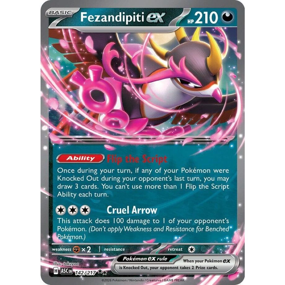 Image for Fezandipiti ex (142/217) (ME: Ascended Heroes) - Pokemon