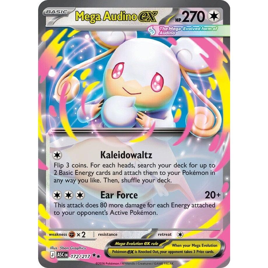 Image for Mega Audino ex (172/217) (ME: Ascended Heroes) - Pokemon