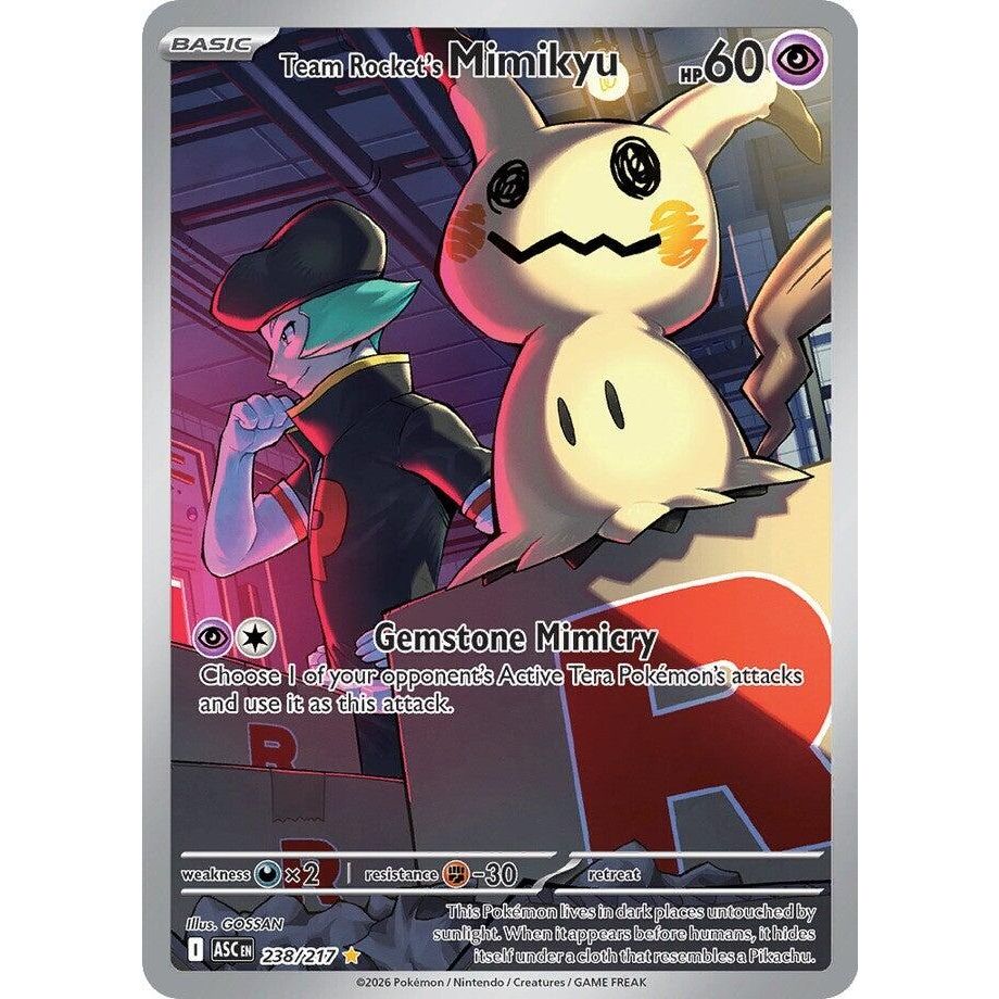 Image for Team Rocket's Mimikyu (238/217) (ME: Ascended Heroes) - Pokemon