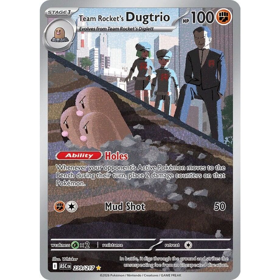 Image for Team Rocket's Dugtrio (239/217) (ME: Ascended Heroes) - Pokemon