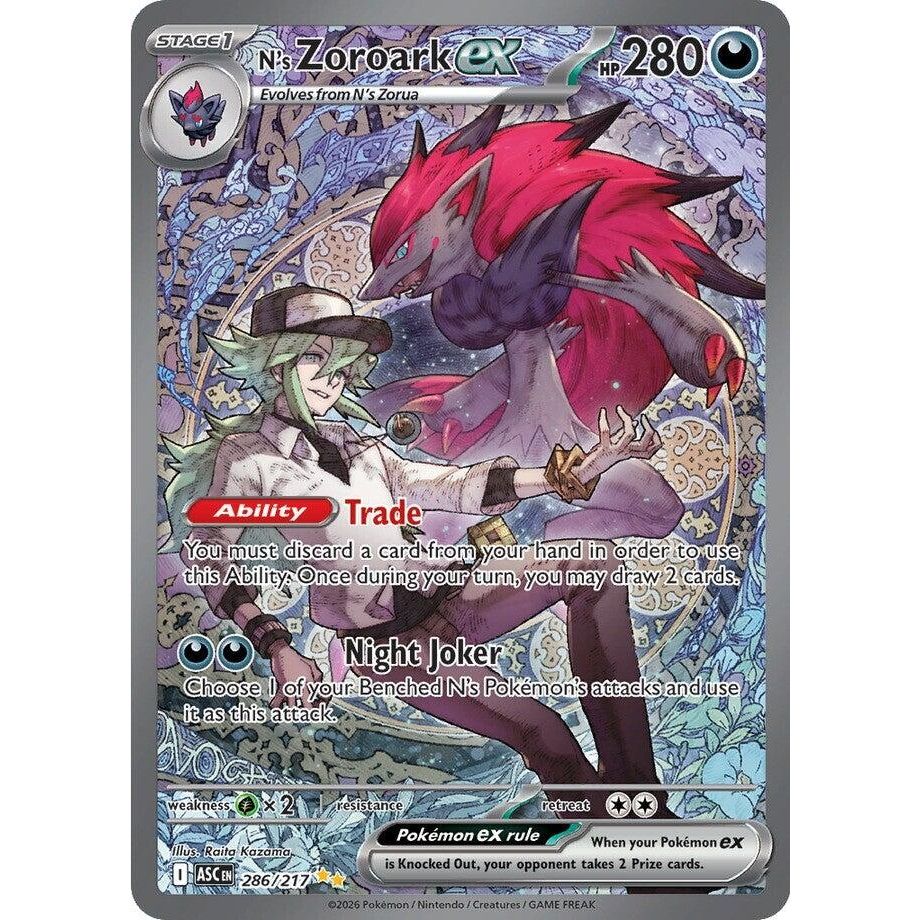 Image for N's Zoroark ex (286/217) (ME: Ascended Heroes) - Pokemon