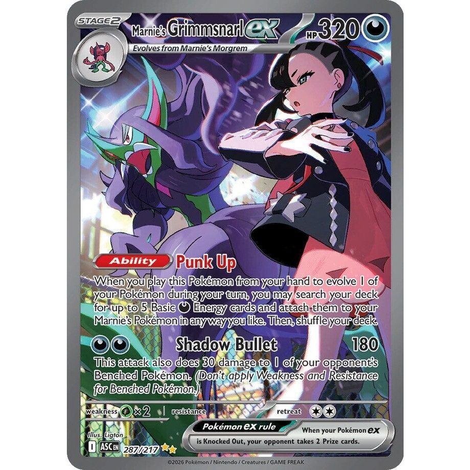 Image for Marnie's Grimmsnarl ex (287/217) (ME: Ascended Heroes) - Pokemon