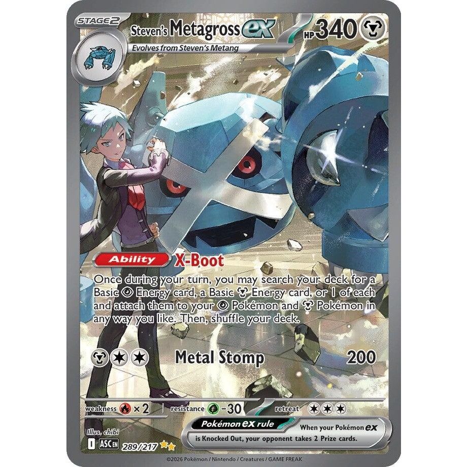 Image for Steven's Metagross ex (289/217) (ME: Ascended Heroes) - Pokemon