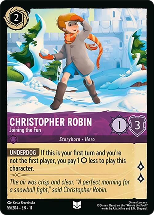 Image for Christopher Robin - Joining the Fun (55/204) (Winterspell) (11) - Disney Lorcana