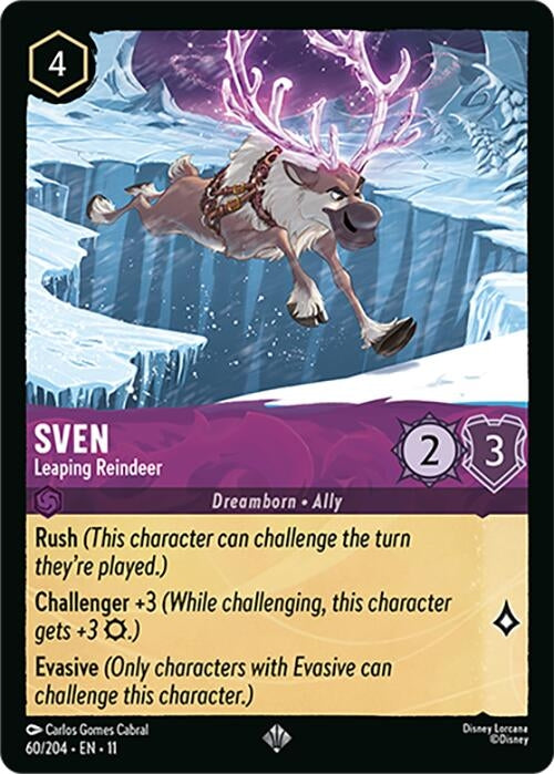 Image for Sven - Leaping Reindeer (60/204) (Winterspell) (11) - Disney Lorcana