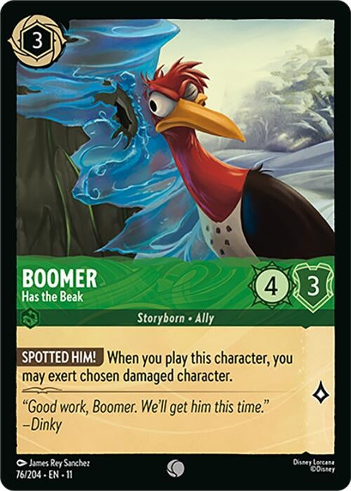 Image for Boomer - Has the Beak (76/204) (Winterspell) (11) - Disney Lorcana