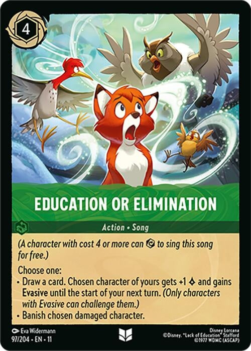 Image for Education or Elimination (97/204) (Winterspell) (11) - Disney Lorcana