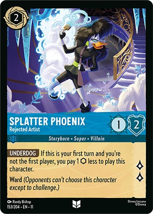 Image for Splatter Phoenix - Rejected Artist (153/204) (Winterspell) (11) - Disney Lorcana