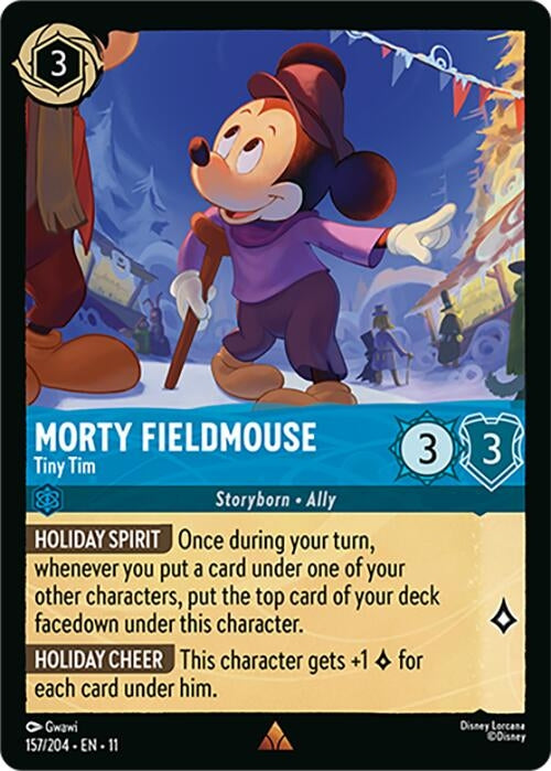 Image for Morty Fieldmouse - Tiny Tim (157/204) (Winterspell) (11) - Disney Lorcana