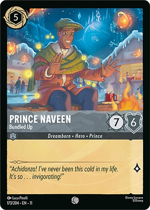 Image for Prince Naveen - Bundled Up (173/204) (Winterspell) (11) - Disney Lorcana