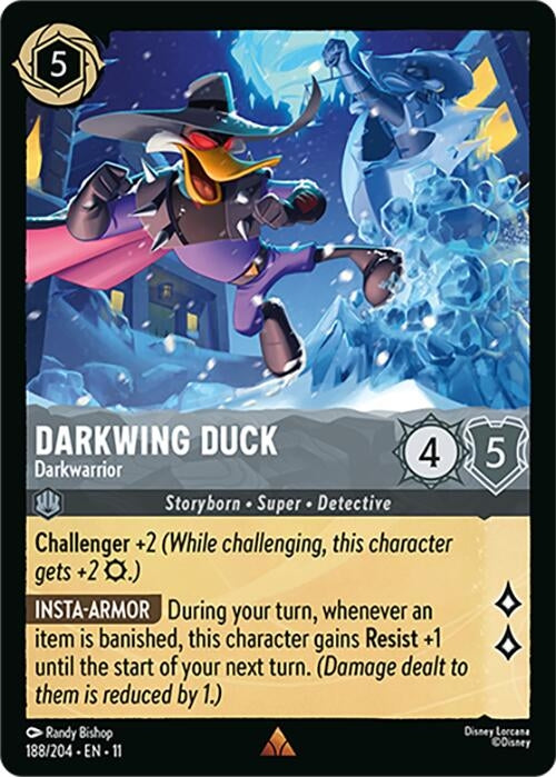Image for Darkwing Duck - Darkwarrior (188/204) (Winterspell) (11) - Disney Lorcana