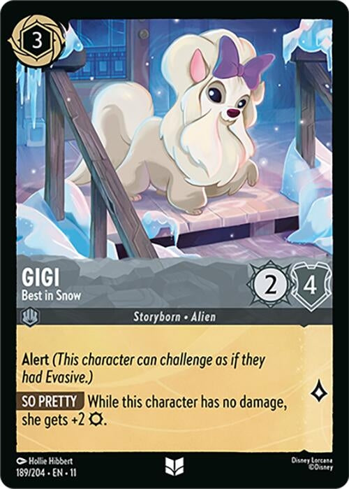 Image for Gigi - Best in Snow (189/204) (Winterspell) (11) - Disney Lorcana
