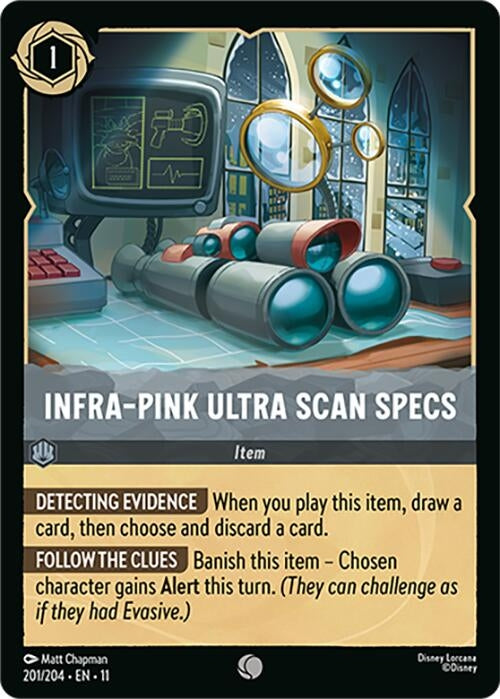 Image for Infra-Pink Ultra Scan Specs (201/204) (Winterspell) (11) - Disney Lorcana
