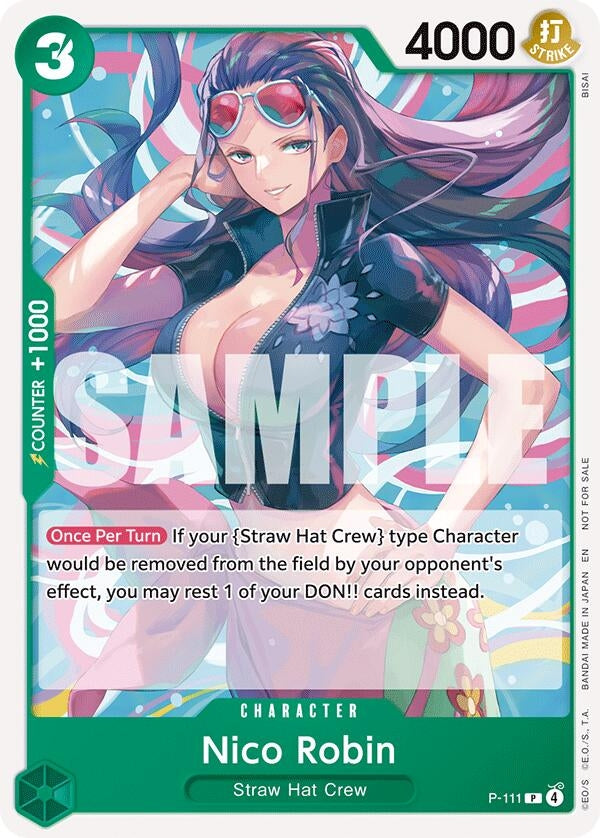 Image for Nico Robin (Heroines Battle Pack) (P-111) (One Piece Promotion Cards) (OP-PR) - One Piece Card Game