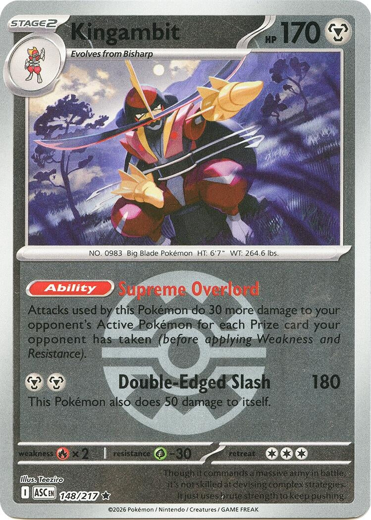 Image for Kingambit (Quick Ball) (148/217) (ME: Ascended Heroes) - Pokemon