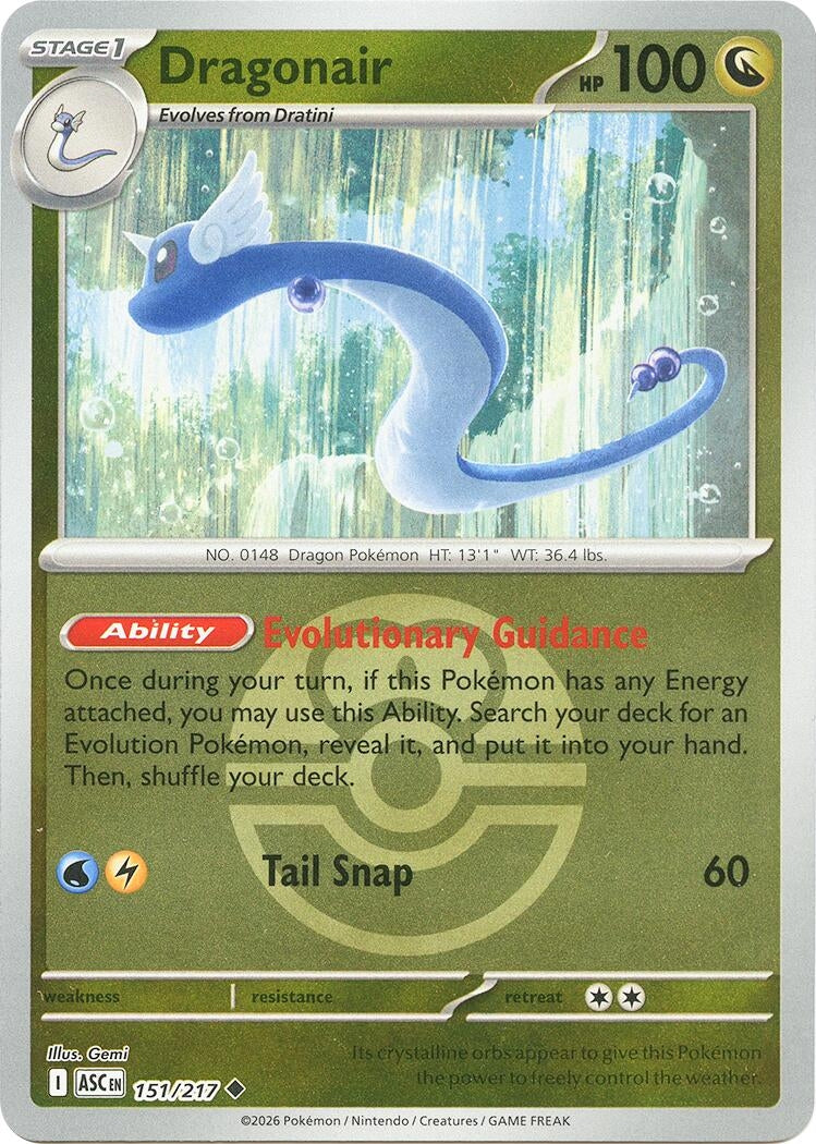 Image for Dragonair (Love Ball) (151/217) (ME: Ascended Heroes) - Pokemon