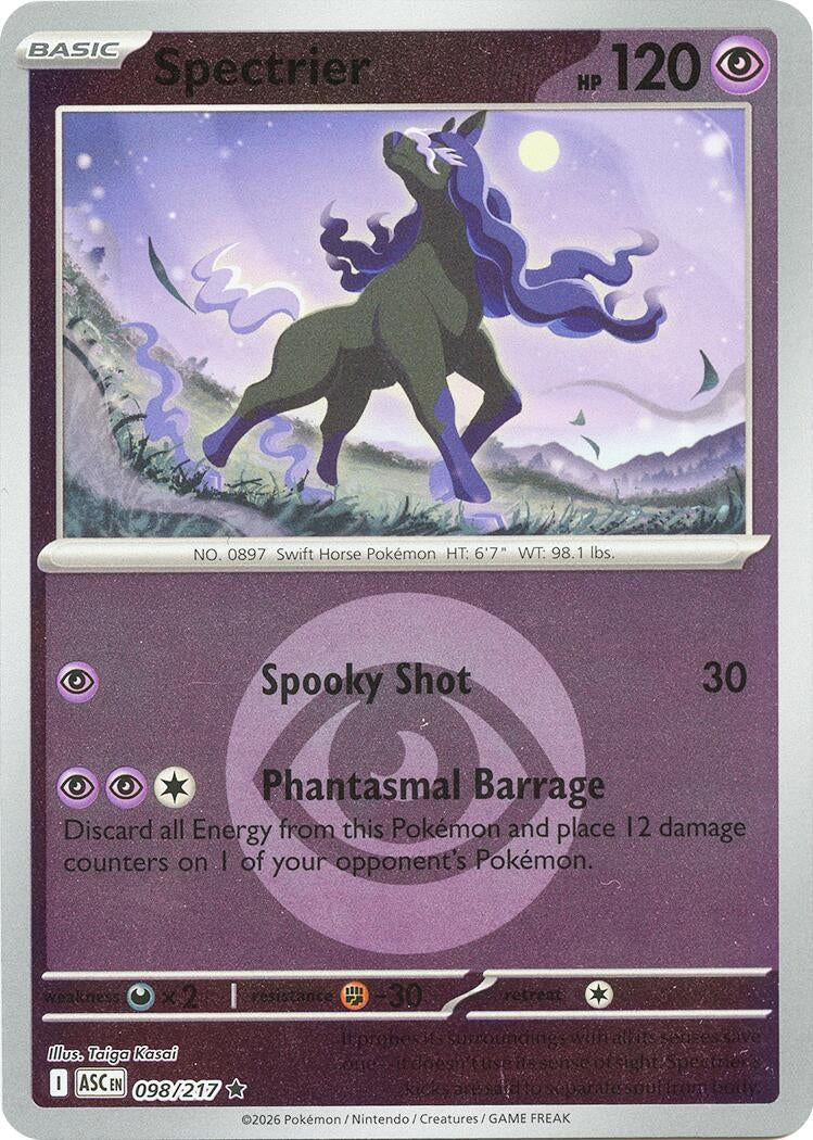 Image for Spectrier (Energy Symbol Pattern) (098/217) (ME: Ascended Heroes) - Pokemon