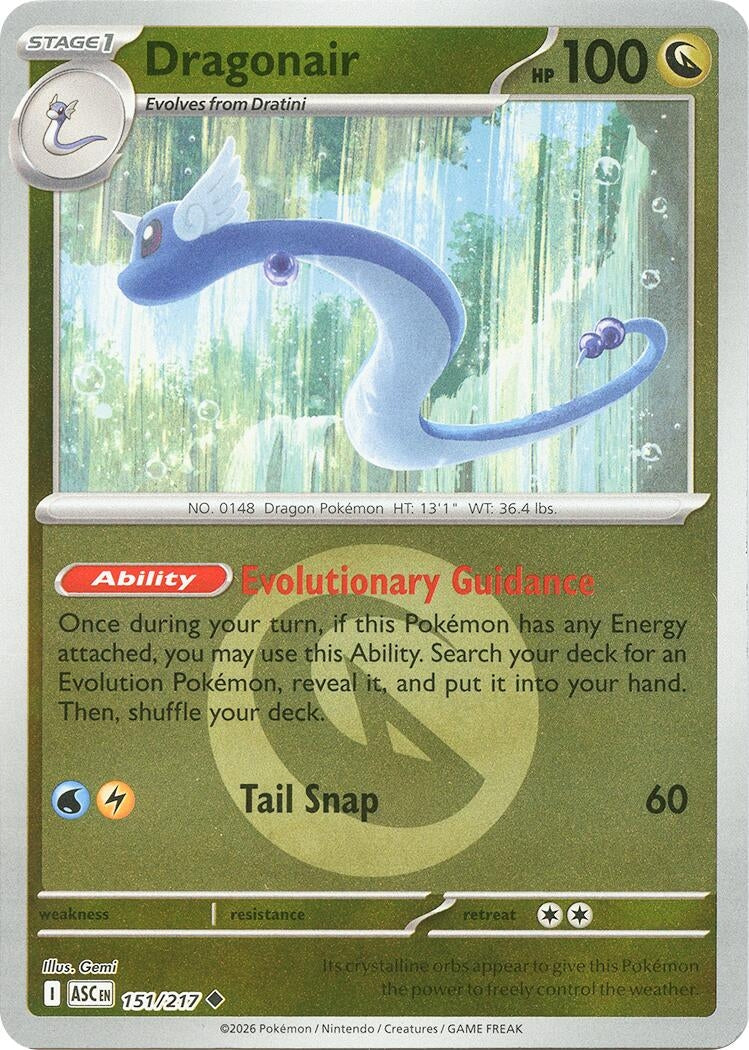 Image for Dragonair (Energy Symbol Pattern) (151/217) (ME: Ascended Heroes) - Pokemon