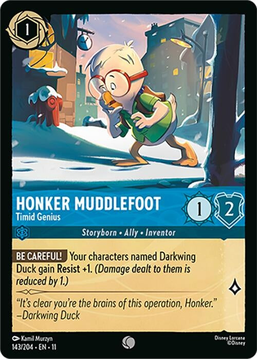 Image for Honker Muddlefoot - Timid Genius (143/204) (Winterspell) (11) - Disney Lorcana