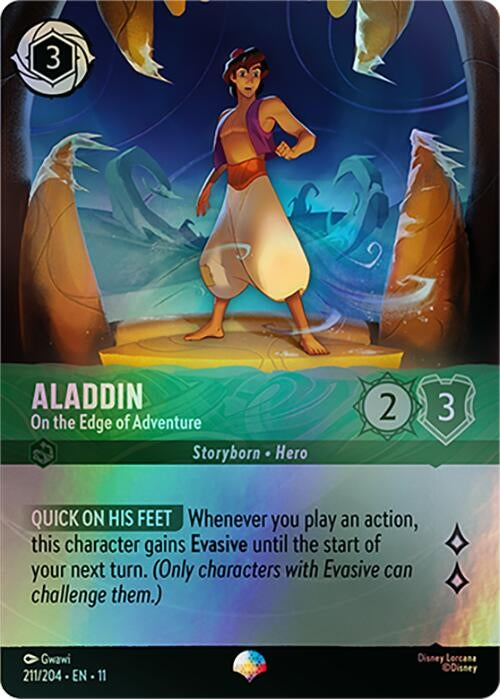 Image for Aladdin - On the Edge of Adventure (Epic) (211/204) (Winterspell) (11) - Disney Lorcana