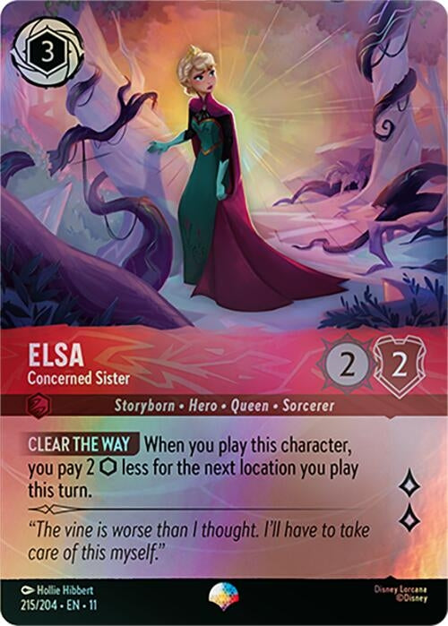 Image for Elsa - Concerned Sister (Epic) (215/204) (Winterspell) (11) - Disney Lorcana