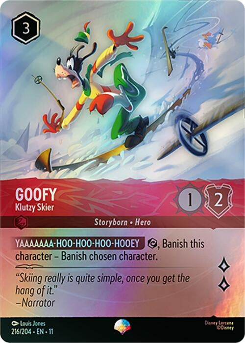 Image for Goofy - Klutzy Skier (Epic) (216/204) (Winterspell) (11) - Disney Lorcana