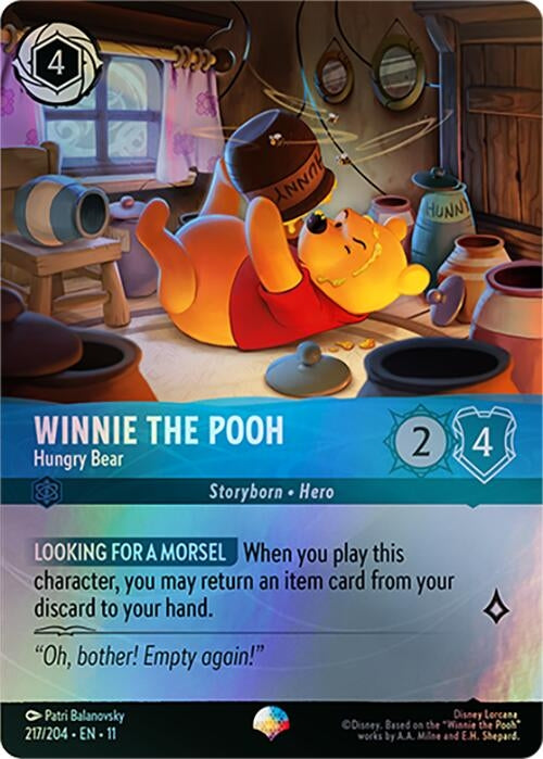 Image for Winnie the Pooh - Hungry Bear (Epic) (217/204) (Winterspell) (11) - Disney Lorcana