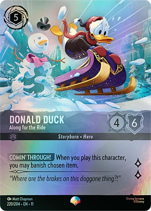 Image for Donald Duck - Along for the Ride (Epic) (220/204) (Winterspell) (11) - Disney Lorcana