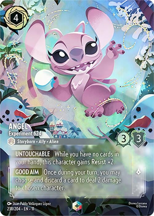 Image for Angel - Experiment 624 (Enchanted) (238/204) (Winterspell) (11) - Disney Lorcana