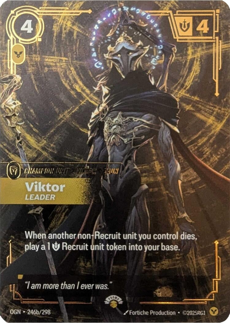 Image for Viktor - Leader (246b/298) (Riftbound Promotional Cards) (PR) - Riftbound: League of Legends Trading Card Game