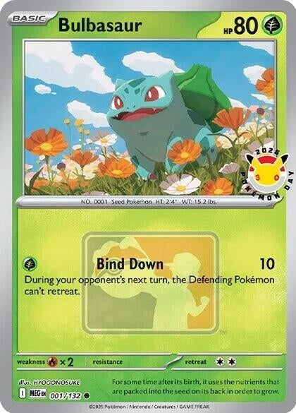 Image for Bulbasaur (Pokemon Day 2026) (001/132) (Miscellaneous Cards & Products) (MCAP) - Pokemon