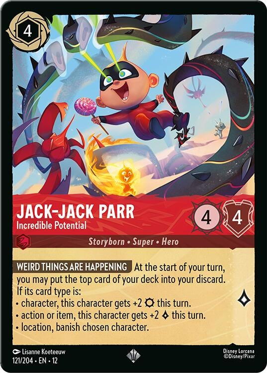 Image for Jack-Jack Parr - Incredible Potential (121/204) (Wilds Unknown) (12) - Disney Lorcana