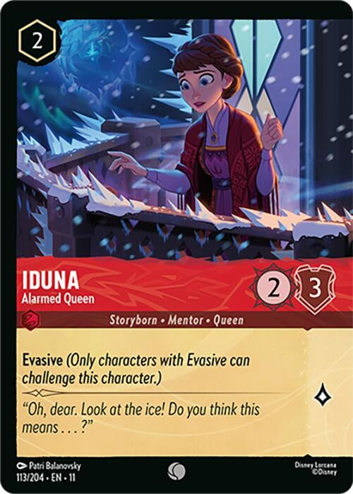 Image for Iduna - Alarmed Queen (Foil) (113/204) (Winterspell) (11) - Disney Lorcana