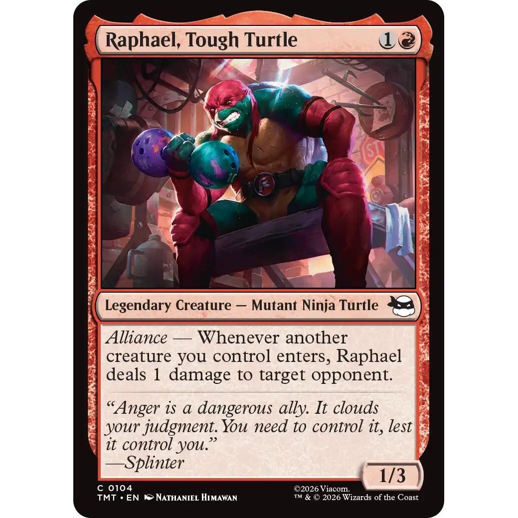 Image for Raphael, Tough Turtle (104) (Teenage Mutant Ninja Turtles) - Magic: The Gathering