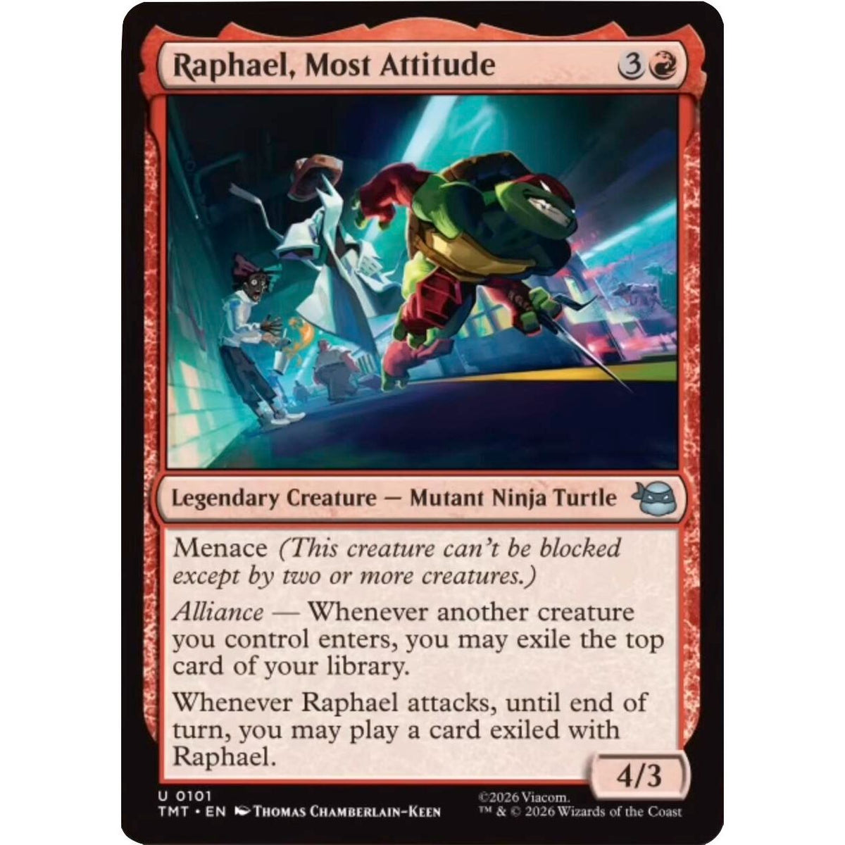 Image for Raphael, Most Attitude (101) (Teenage Mutant Ninja Turtles) - Magic: The Gathering