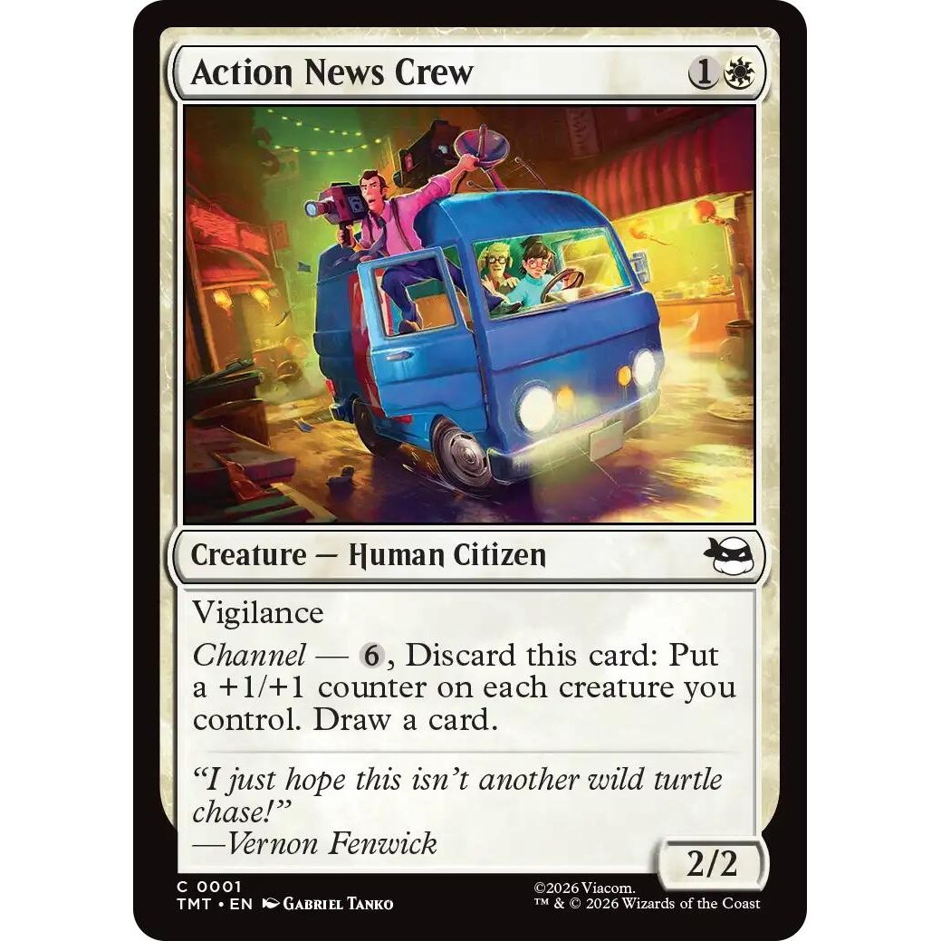 Image for Action News Crew (1) (Teenage Mutant Ninja Turtles) - Magic: The Gathering