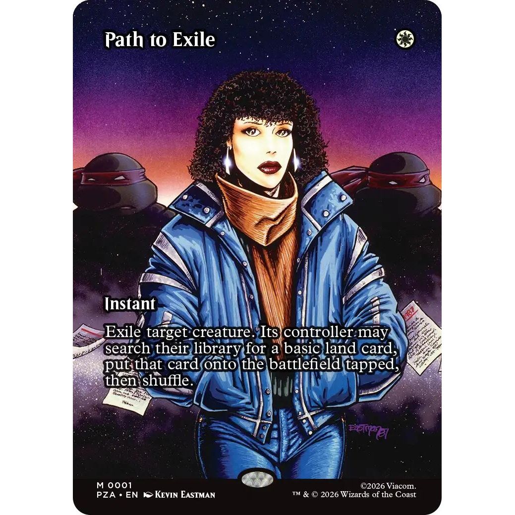 Image for Path to Exile (Borderless) (1) (Teenage Mutant Ninja Turtles Source Material) - Magic: The Gathering