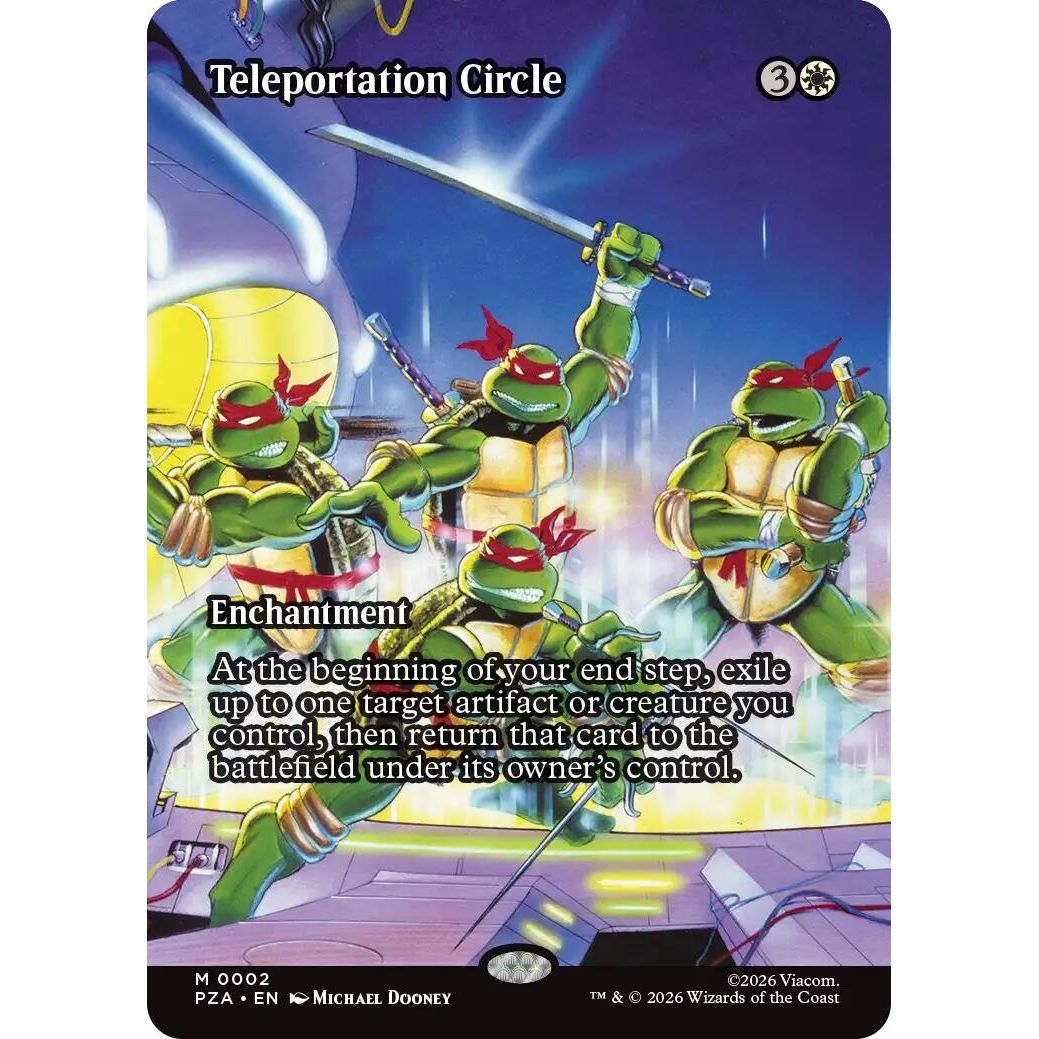 Image for Teleportation Circle (Borderless) (2) (Teenage Mutant Ninja Turtles Source Material) - Magic: The Gathering