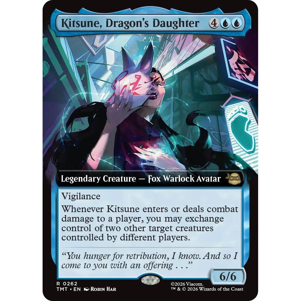 Image for Kitsune, Dragon's Daughter (Extended Art) (262) (Teenage Mutant Ninja Turtles) - Magic: The Gathering