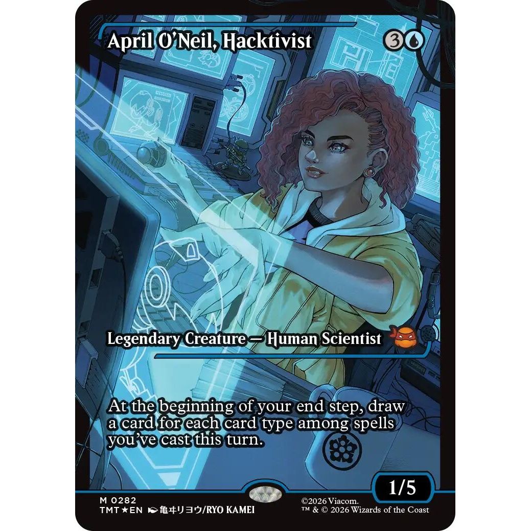 Image for April O'Neil, Hacktivist (0282) (Showcase) (282) (Teenage Mutant Ninja Turtles) - Magic: The Gathering