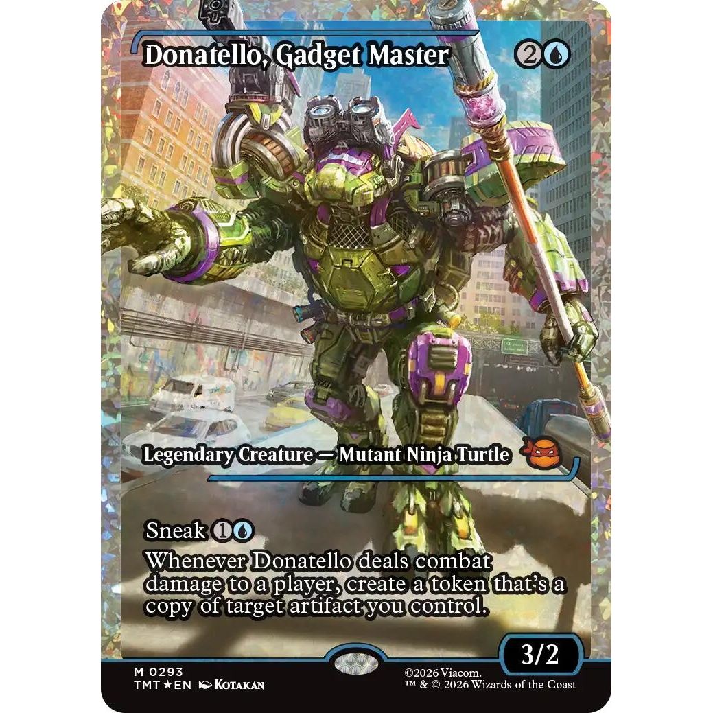 Image for Donatello, Gadget Master (Showcase) (Fracture Foil) (293) (Teenage Mutant Ninja Turtles) - Magic: The Gathering