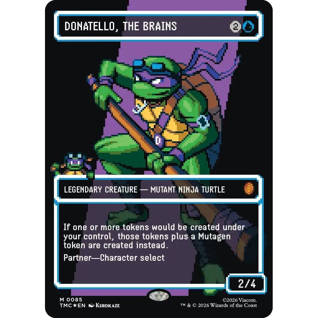 Image for Donatello, the Brains (0085) (Borderless) (Surge Foil) (85) (Teenage Mutant Ninja Turtles) - Magic: The Gathering