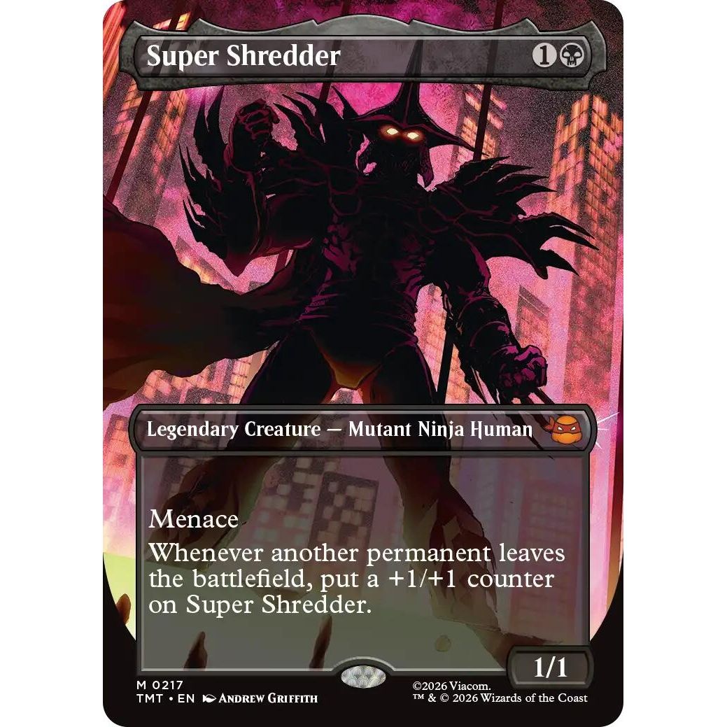 Image for Super Shredder (Borderless) (217) (Teenage Mutant Ninja Turtles) - Magic: The Gathering