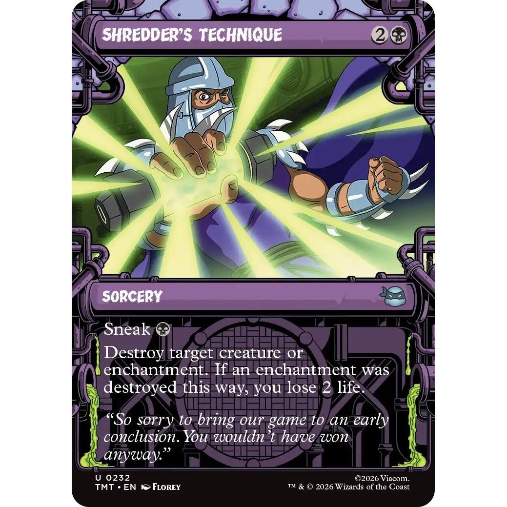 Image for Shredder's Technique (Showcase) (232) (Teenage Mutant Ninja Turtles) - Magic: The Gathering