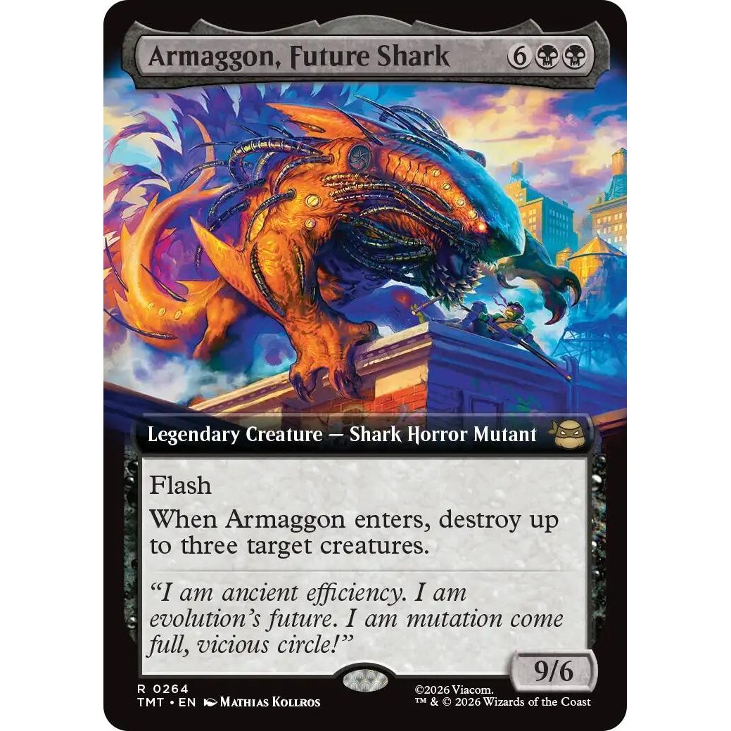 Image for Armaggon, Future Shark (Extended Art) (264) (Teenage Mutant Ninja Turtles) - Magic: The Gathering