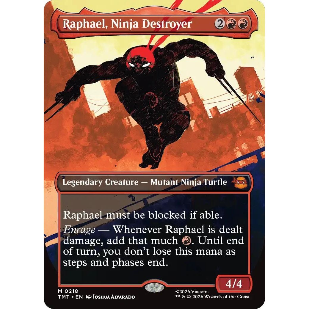 Image for Raphael, Ninja Destroyer (Borderless) (218) (Teenage Mutant Ninja Turtles) - Magic: The Gathering