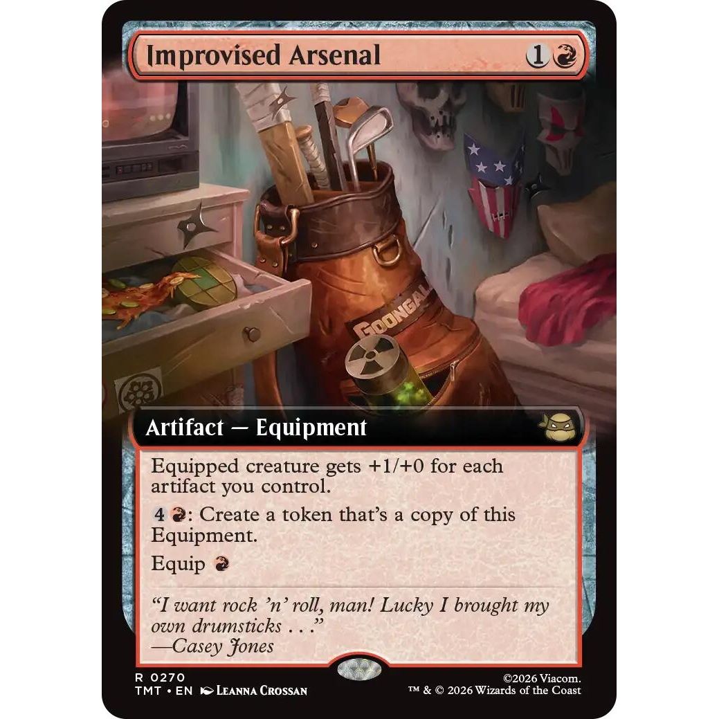 Image for Improvised Arsenal (Extended Art) (270) (Teenage Mutant Ninja Turtles) - Magic: The Gathering