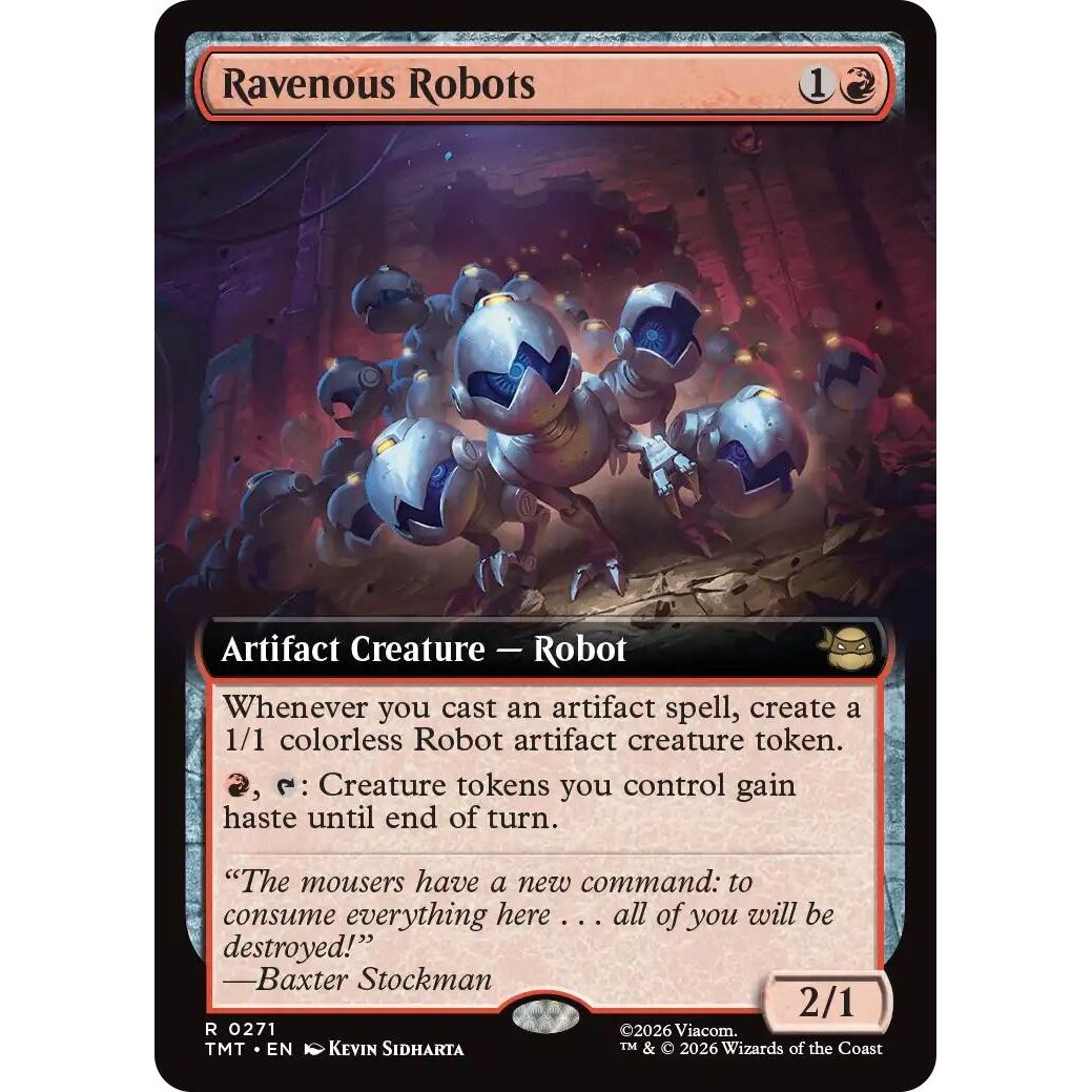 Image for Ravenous Robots (Extended Art) (271) (Teenage Mutant Ninja Turtles) - Magic: The Gathering